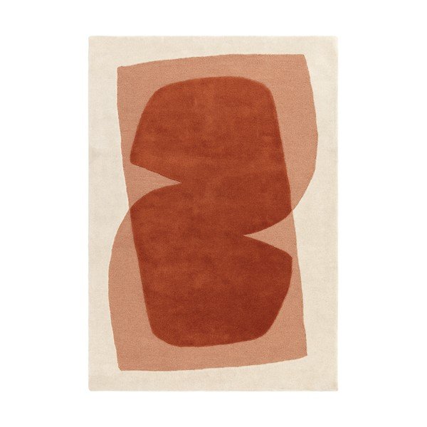 Orange/beige handgewebter Teppich 200x290 cm Kinney – MADE