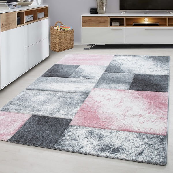Rosa-grauer Teppich, 80 × 150 cm Hawaii - Ayyildiz Carpets-image-1