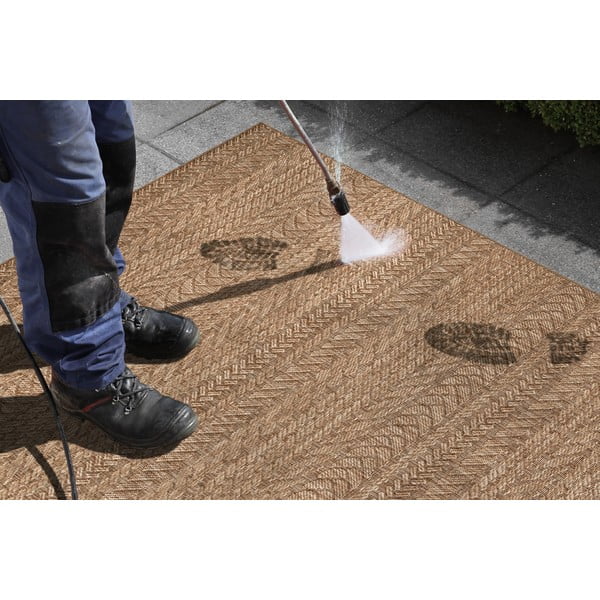 Brauner Teppich für Innen- und Außenbereiche 200x290 cm Granado – Hanse Home-image-3