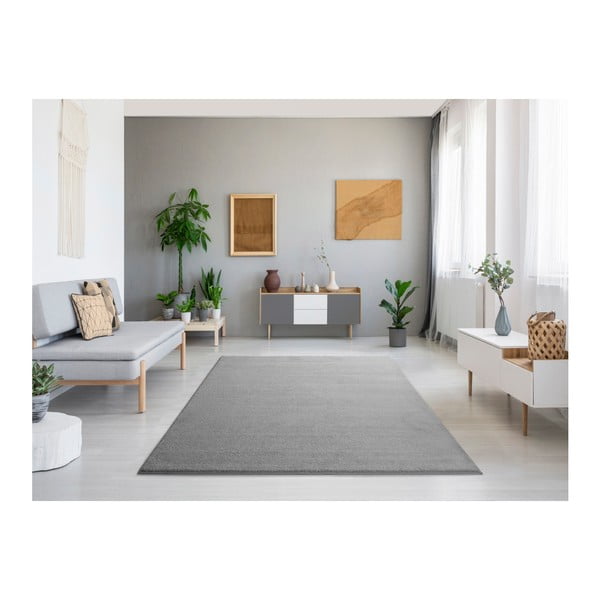 Hellgrauer Teppich 160x230 cm Montana Liso – Universal-image-1