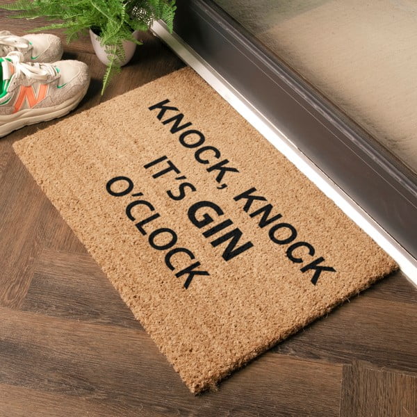 Fußmatte aus Kokosfasern, 40 x 60 cm Gin O'Clock - Artsy Doormats-image-1