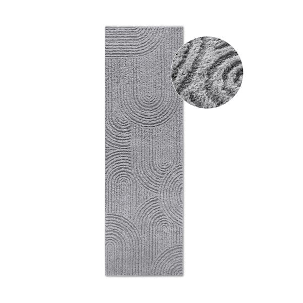 Grauer Läufer 80 × 240 cm Chappe Light Grey - Elle Decoration