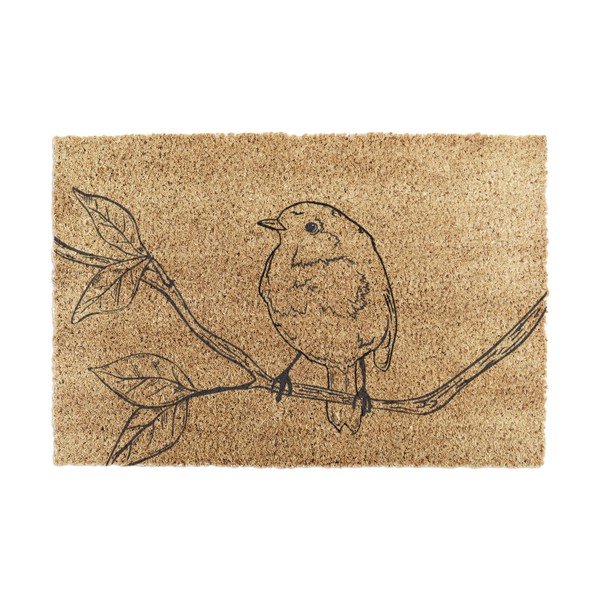 Fußmatte kokosfaser 40x60 cm Pencil Robin – Artsy Doormats