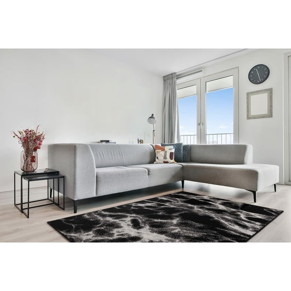 Schwarzer Teppich 200x280 cm Avanti – FD-image-1