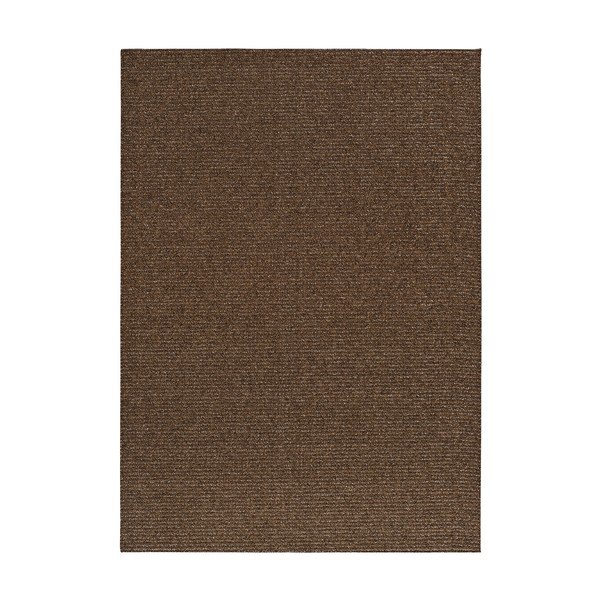 Dunkelbrauner, waschbarer Teppich, 120 × 170 cm Lumen Liso - Universal