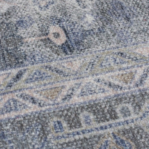 Grüner, waschbarer Läufer mit einem Anteil an recycelten Fasern, 60 x 230 cm Windsor - Flair Rugs-image-3