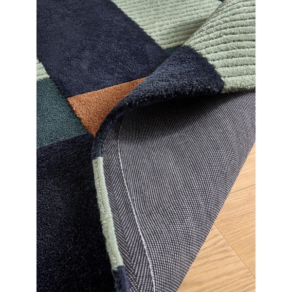 Dunkelblauer handgewebter Teppich 120x170 cm Franka – MADE-image-2