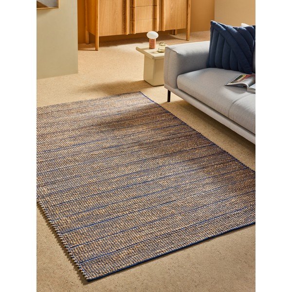 Blauer handgewebter Teppich 120x170 cm Hurley – MADE-image-1