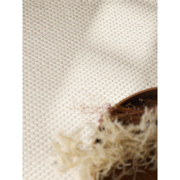 Cremefarbener, handgewebter Wollteppich, 140 x 200 cm Lyon Beans - Elle Decoration-image-3