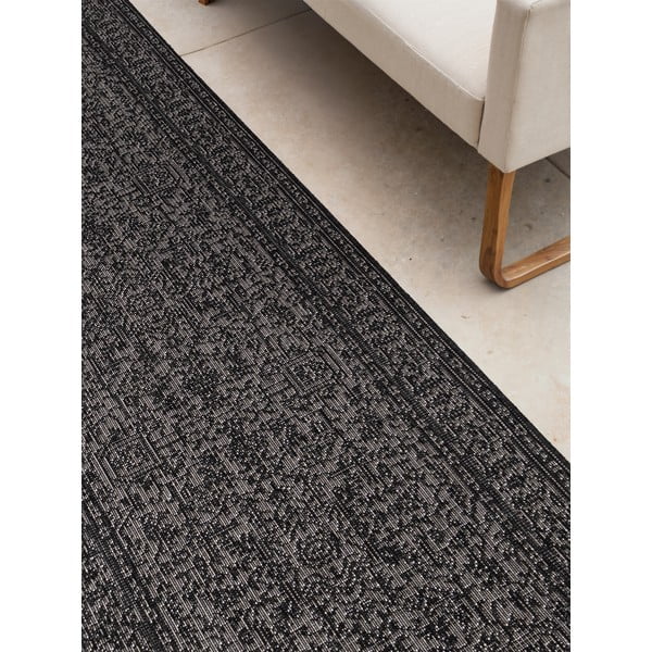 Schwarz-weißer Läufer für drinnen und draußen, 80 × 250 cm Duet Kona - Hanse Home-image-3