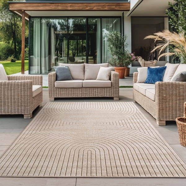 Beiger Teppich für den Innen- und Außenbereich, 240 × 340 cm Nova 1201 - Ayyildiz Carpets-image-1