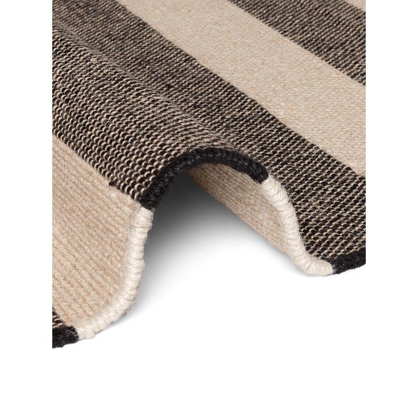 Schwarz/Creme, beidseitig nutzbar, handgewebter Jute-Teppich, 120 × 170 cm Playa - Hanse Home-image-4