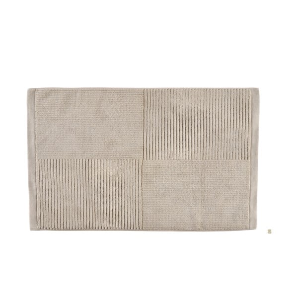 Beigefarbener Badezimmerteppich, 50 × 80 cm Classic - Zone
