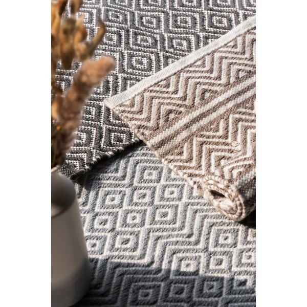 Beigefarbene Badvorleger aus Stoff, 50 x 80 cm Shaki - Wenko-image-4