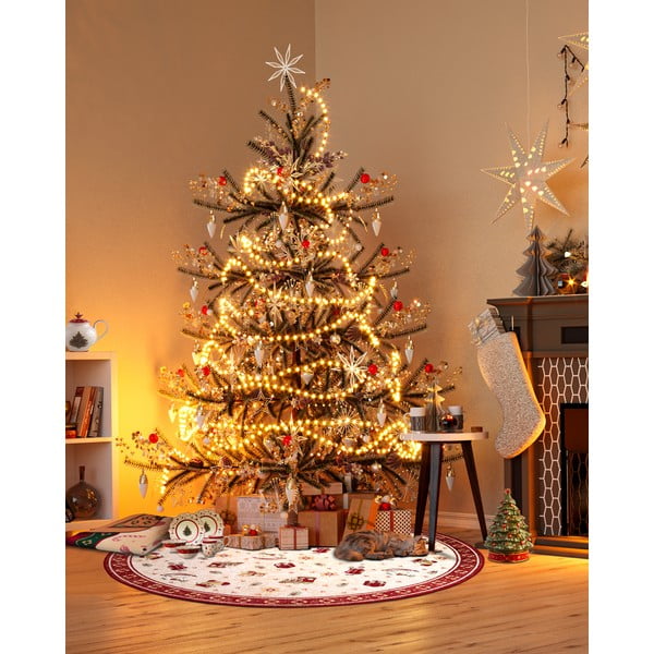 Roter, runder Teppich mit Weihnachtsmotiv und Baumwollanteil, Ø 160 cm Toy's Delight Red Christmas - Villeroy&Boch-image-1