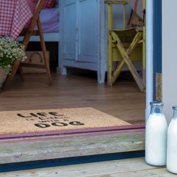Fußmatte aus Kokosfasern, 40 x 60 cm Life Is Better With a Dog - Artsy Doormats-image-4