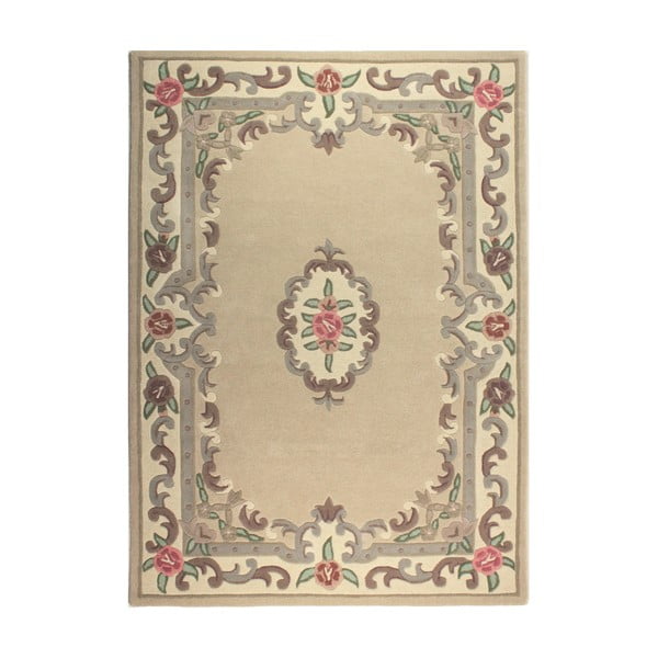 Brauner Wollteppich, 120 × 180 cm Aubusson - Flair Rugs