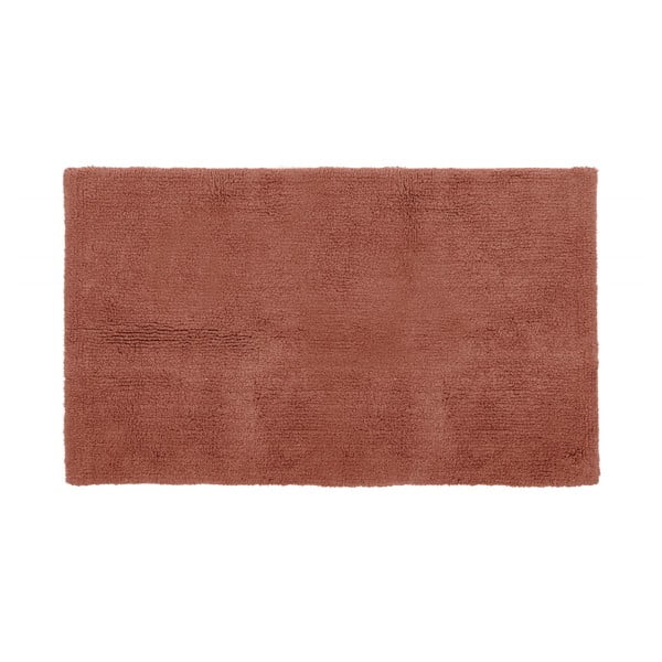 Badezimmerteppich in Ziegelrot, 100 x 60 cm Riva - Tiseco Home Studio