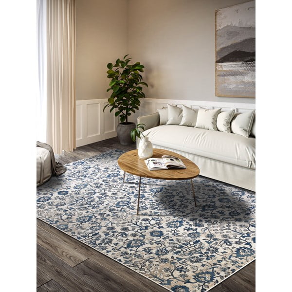 Blau-cremefarbener Teppich, 120 x 170 cm Ernest - Villeroy&Boch-image-1