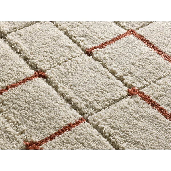 Teppich in Ziegelrot und Creme, 80 x 150 cm Brenda - Universal-image-2