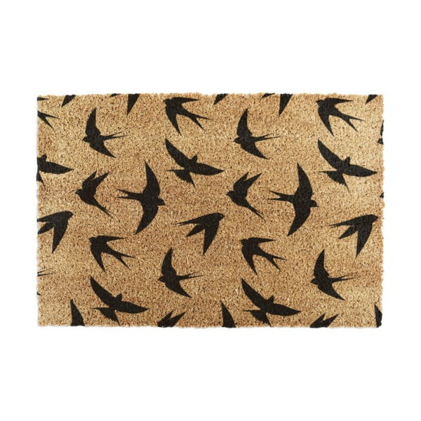 Fußmatte aus Kokosfasern, 40 x 60 cm Swallows - Artsy Doormats