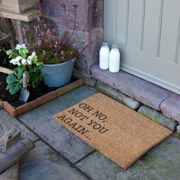 Fußmatte aus Kokosfasern, 40 x 60 cm Oh No Not You Again - Artsy Doormats-image-1