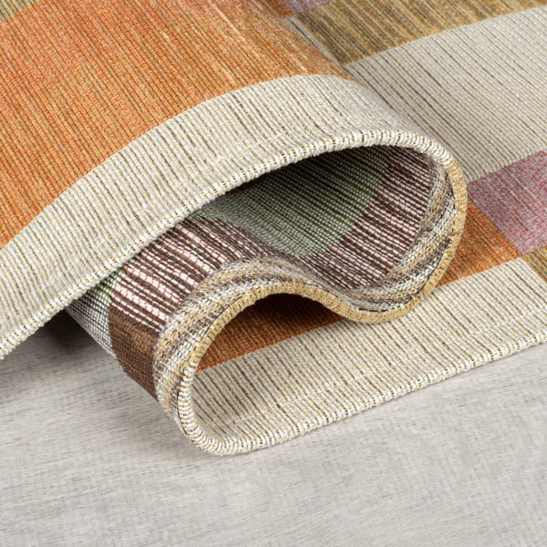 Teppich in Orange-Naturfarben, 155 x 230 cm Riley Block Geo - Flair Rugs-image-2