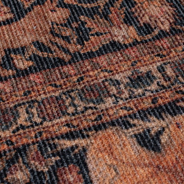 Weinroter, waschbarer Teppich, 152 × 230 cm Nico Global - Flair Rugs-image-3
