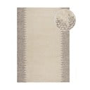 Cremefarbener, handgewebter Teppich mit Wollanteil, 120 x 170 cm Minerals Border - Flair Rugs