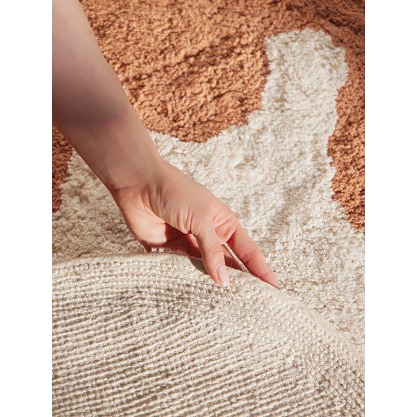 Orange/cremefarbener, waschbarer, handgewebter Baumwoll-Kinderteppich, 140 x 200 cm Snuggle Doro - Hanse Home-image-4