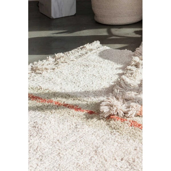 Beige Baumwoll-Läufer 80 x 230 cm Duetto Sage - Lorena Canals-image-4