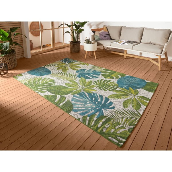 Grün-türkisfarbener Outdoor-Teppich, 160 × 235 cm Flair - Hanse Home-image-1
