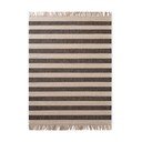 Schwarz/cremefarbener, beidseitig nutzbarer, handgewebter Jute-Teppich, 160 × 230 cm Playa - Hanse Home