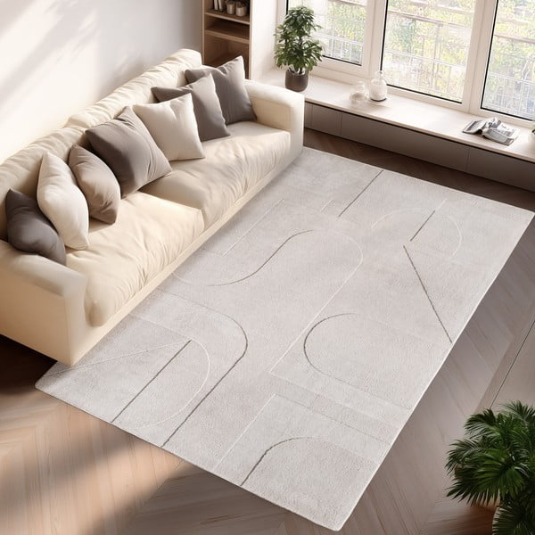Cremefarbener, waschbarer Teppich, 200 × 290 cm Pompei 1614 - Ayyildiz Carpets-image-1