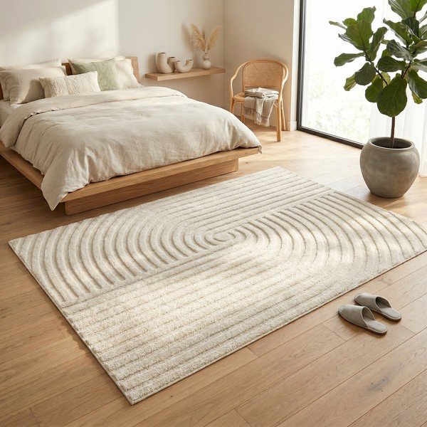 Cremefarbener Teppich 120 × 170 cm Serenity - ESTE-image-3