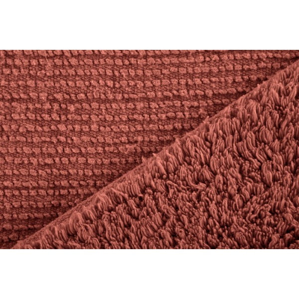 Badezimmerteppich in Ziegelrot, 100 x 60 cm Riva - Tiseco Home Studio-image-1