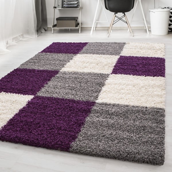 Violett-grauer Teppich, 200 × 290 cm Life - Ayyildiz Carpets-image-1