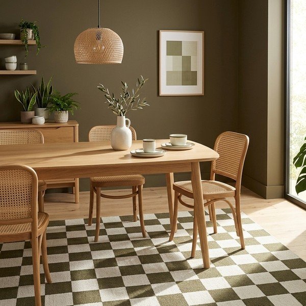 Grüner/cremefarbener Teppich 200x290 cm Bistro – ESTE-image-2