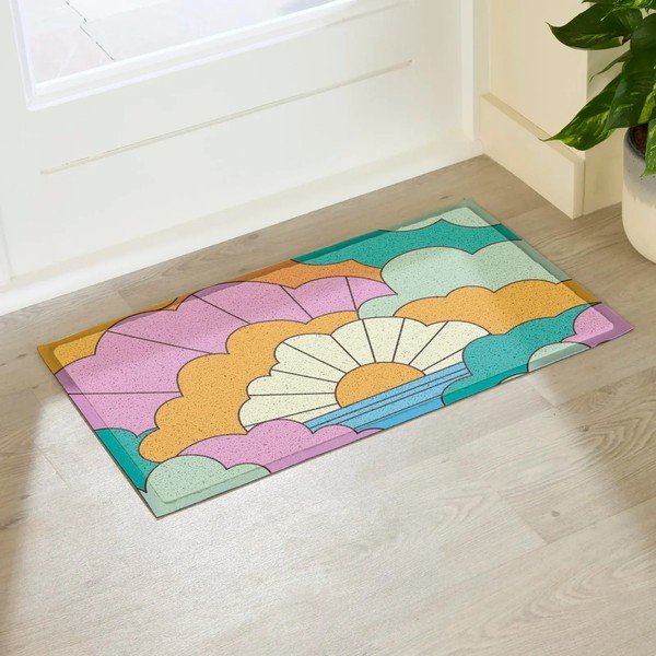 Fußmatte recycelter Kunststoff 40x70 cm Elizabeth Olwen  – Artsy Doormats-image-1