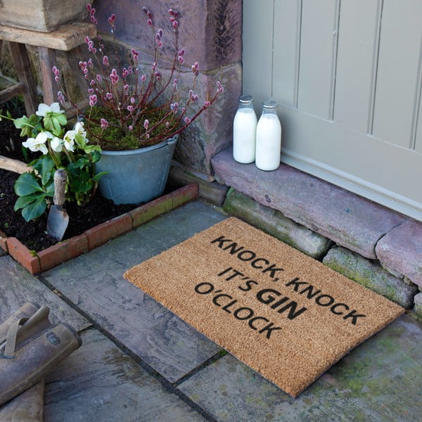 Fußmatte aus Kokosfasern, 40 x 60 cm Gin O'Clock - Artsy Doormats-image-4