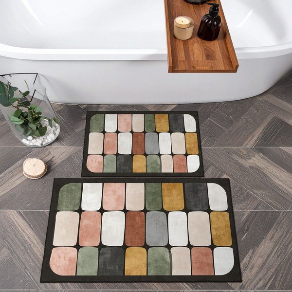 Badezimmervorleger im 2er-Set, 60 × 100 cm - Foutastic-image-3