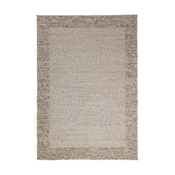 Handgewebter Teppich mit Wollanteil in Naturfarbe, 200 × 290 cm Rue - Flair Rugs
