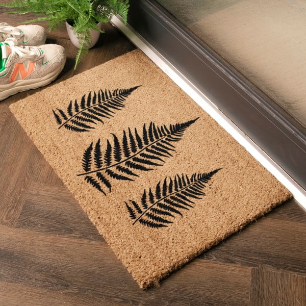 Fußmatte aus Kokosfasern, 40 x 60 cm Fern Leaf - Artsy Doormats-image-1