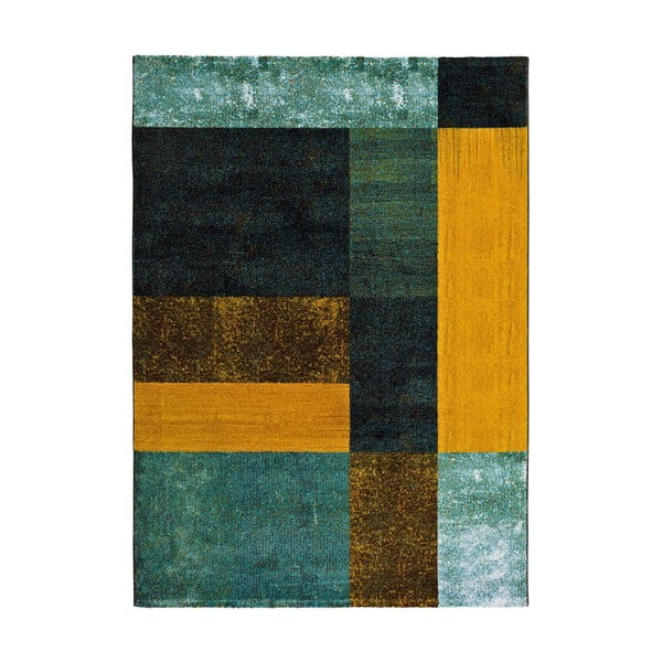Gelb-blauer Teppich, 160 × 230 cm Pandora Pablo - Universal