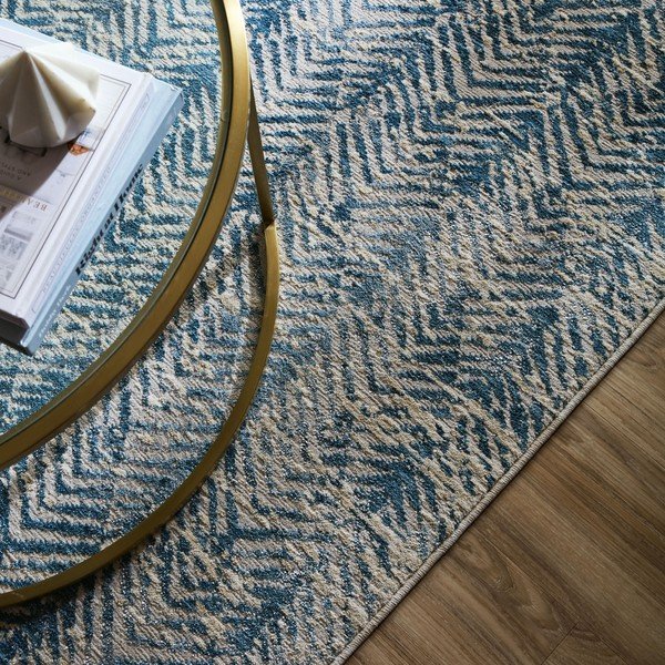 Blauer Teppich, 160 × 230 cm Lua Abstract - Flair Rugs-image-2
