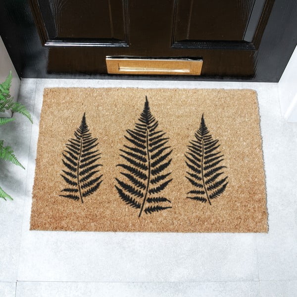 Fußmatte aus Kokosfasern, 40 x 60 cm Fern Leaf - Artsy Doormats-image-2