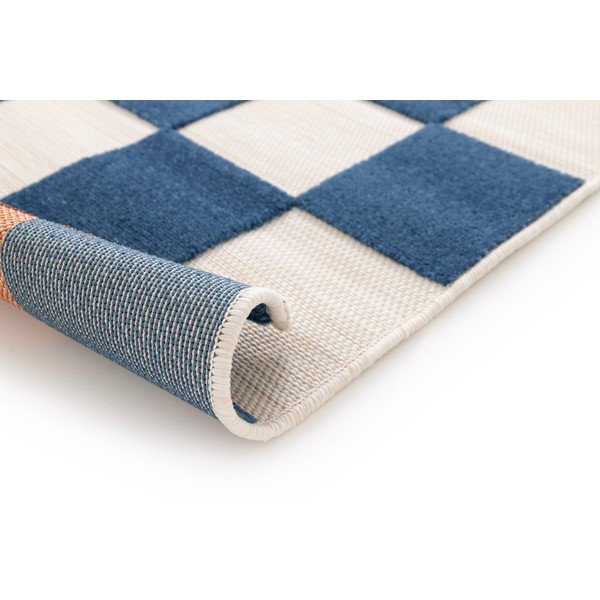 Blauer/cremefarbener Teppich für drinnen und draußen, 160 × 230 cm Cuadros - Universal-image-2