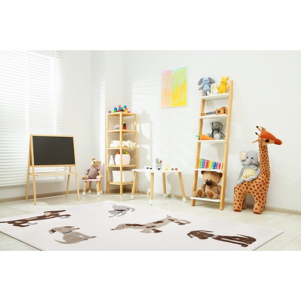 Kinderteppich in Elfenbein, 120 × 170 cm Dogsie Pearl - FD-image-1