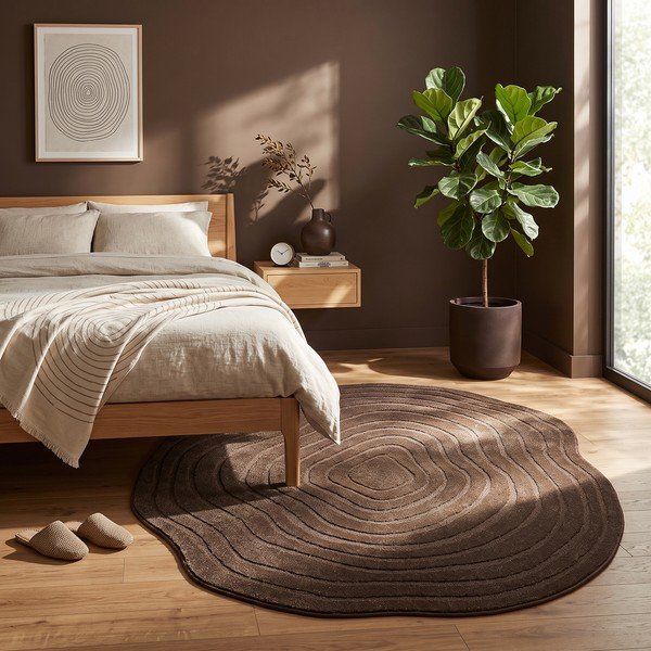 Brauner Teppich 160x230 cm Pebble – ESTE-image-2