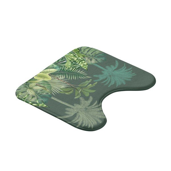 Grüne Textil-Badezimmermatte für das WC, 45 × 45 cm Vagabonde - douceur d'intérieur-image-3